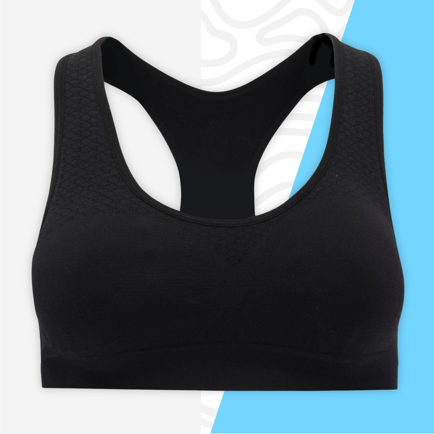 Biustonosz sportowy bezszwowy z własnym nadrukiem