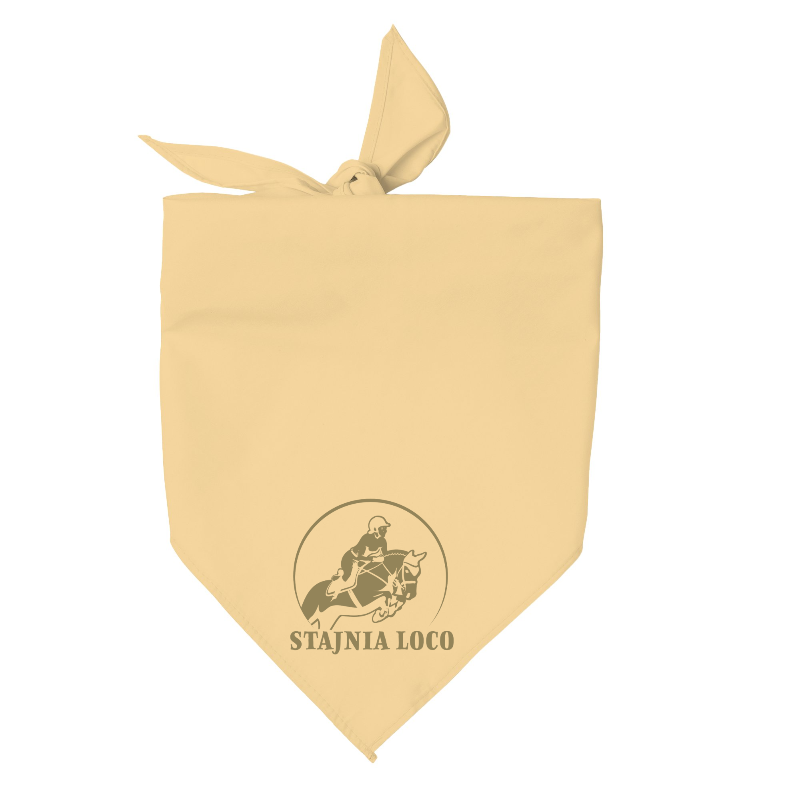 Trójkątna chusta z własnym nadrukiem
