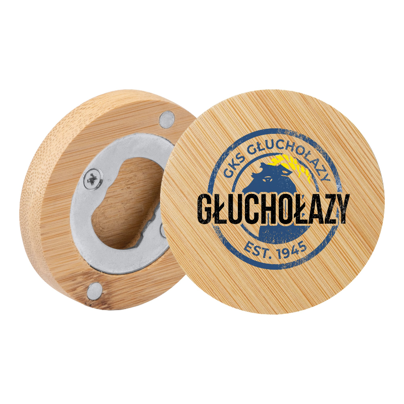 Magnetyczny bambusowy otwieracz do butelek